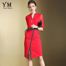 YuooMuoo Women Elegant Office Dress Work Pencil Dresses