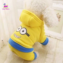 Dogbaby Cartoon style 4 legs Dog clothes pets coats puppy